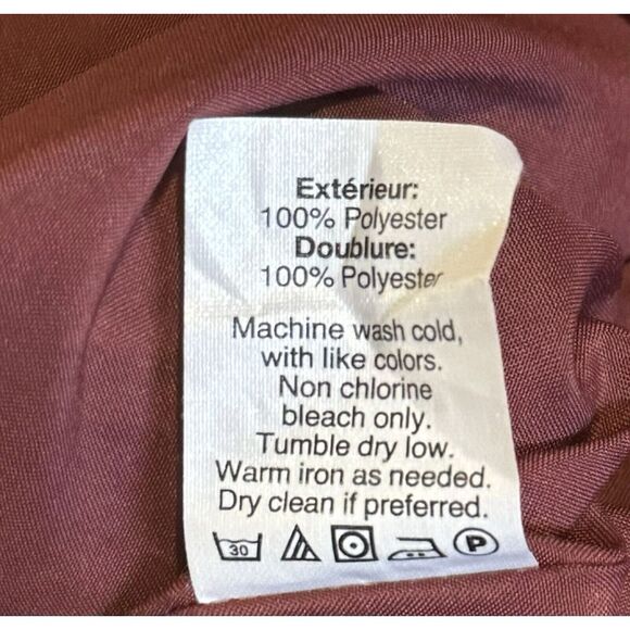 J. Crew Women's  3/4 Bell Sleeve Babydoll Lined‎ Dress Burgundy Size 2 Holidays - Picture 6 of 6